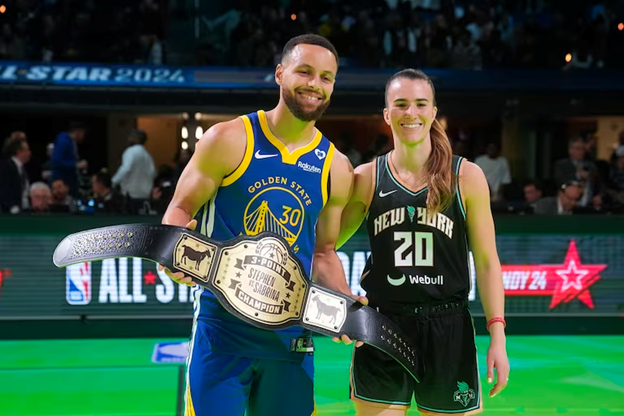 Curry Bests Ionescu in All Star 3-Point Shootout